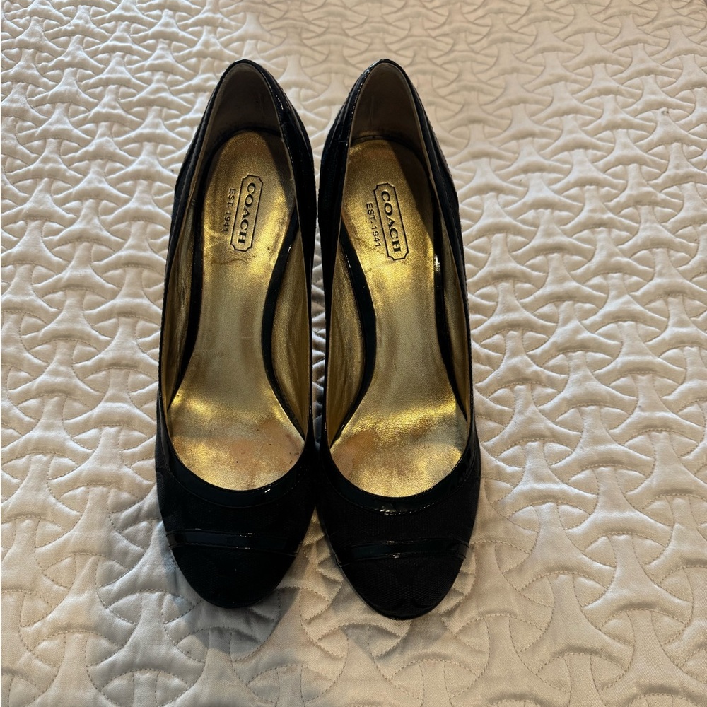 Coach Kerryann Wedges - Black Size 7